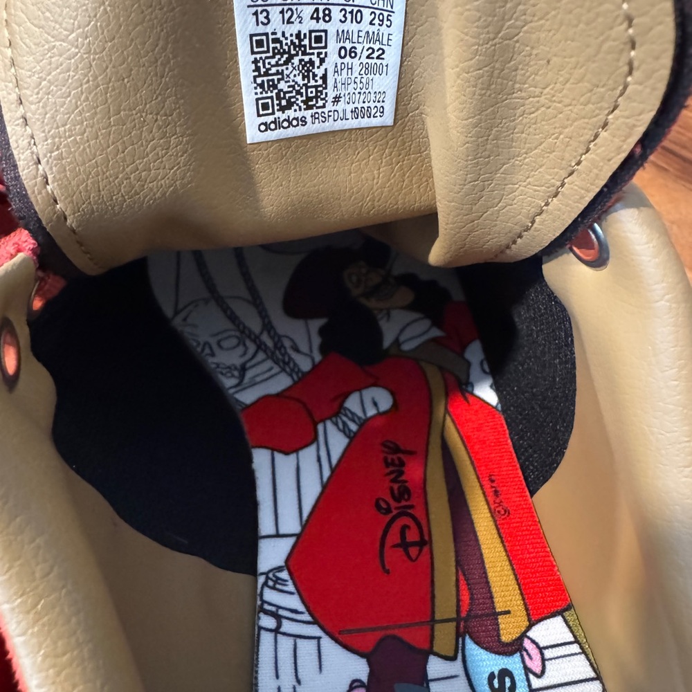 Adidas Stan Smith Disney Hook Red Sneakers - Picture 3 of 5